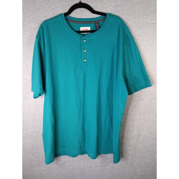 🎉 3/$20 Wrangler Authentics Short Sleeve Henley Tee - Picture 2 of 7
